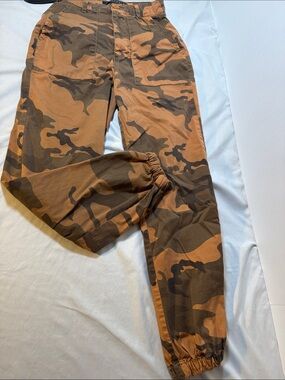Sanctuary Brown & Olive Camo Utility Joggers